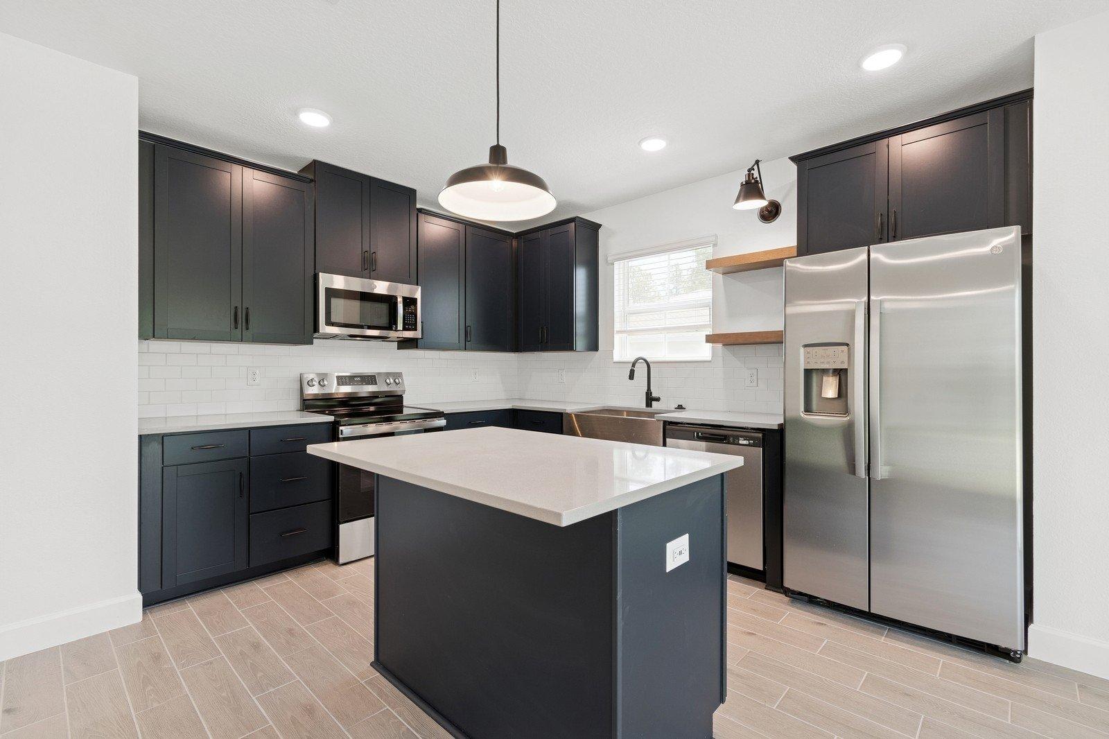 Kitchen with vast island