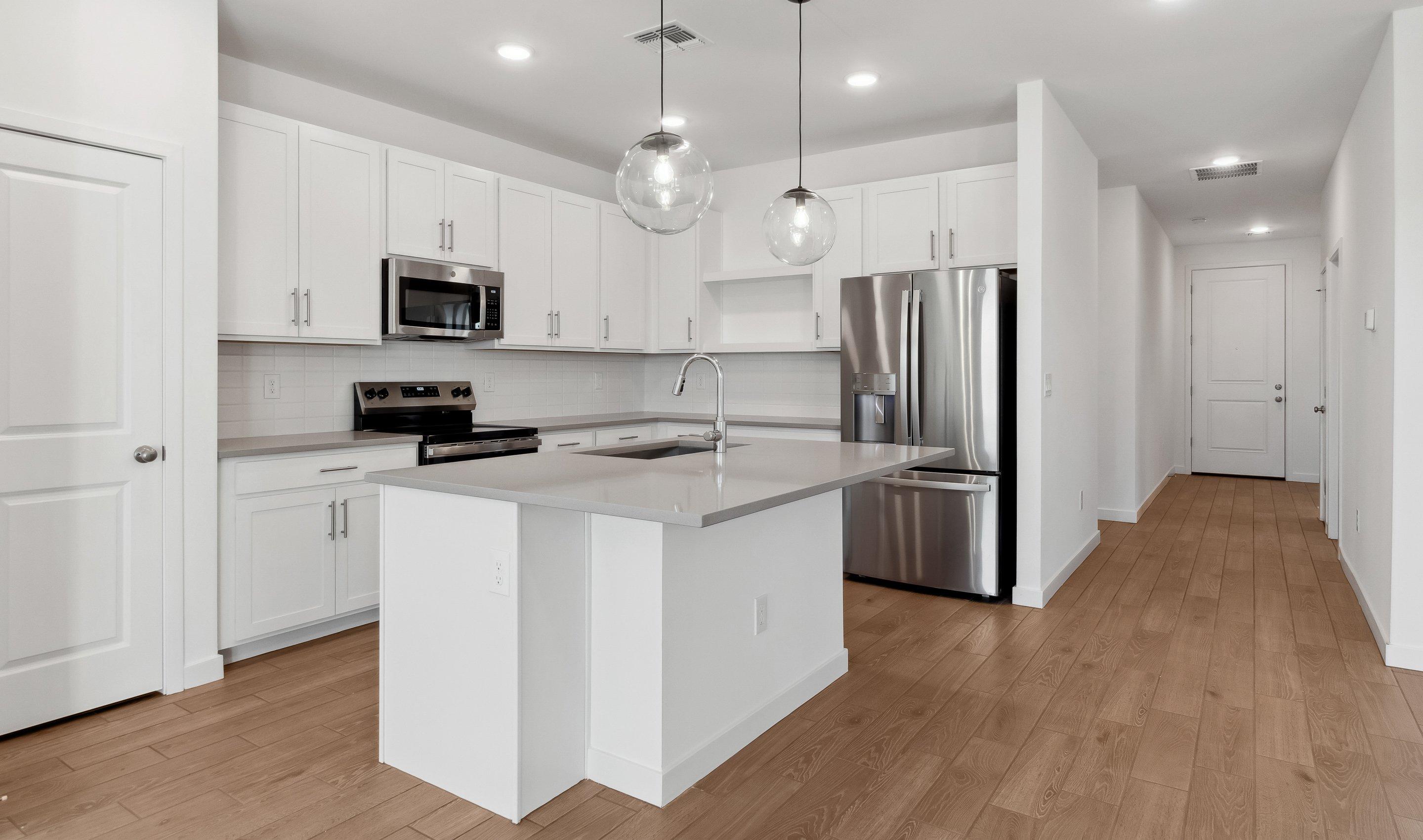 Kitchen with spacious island